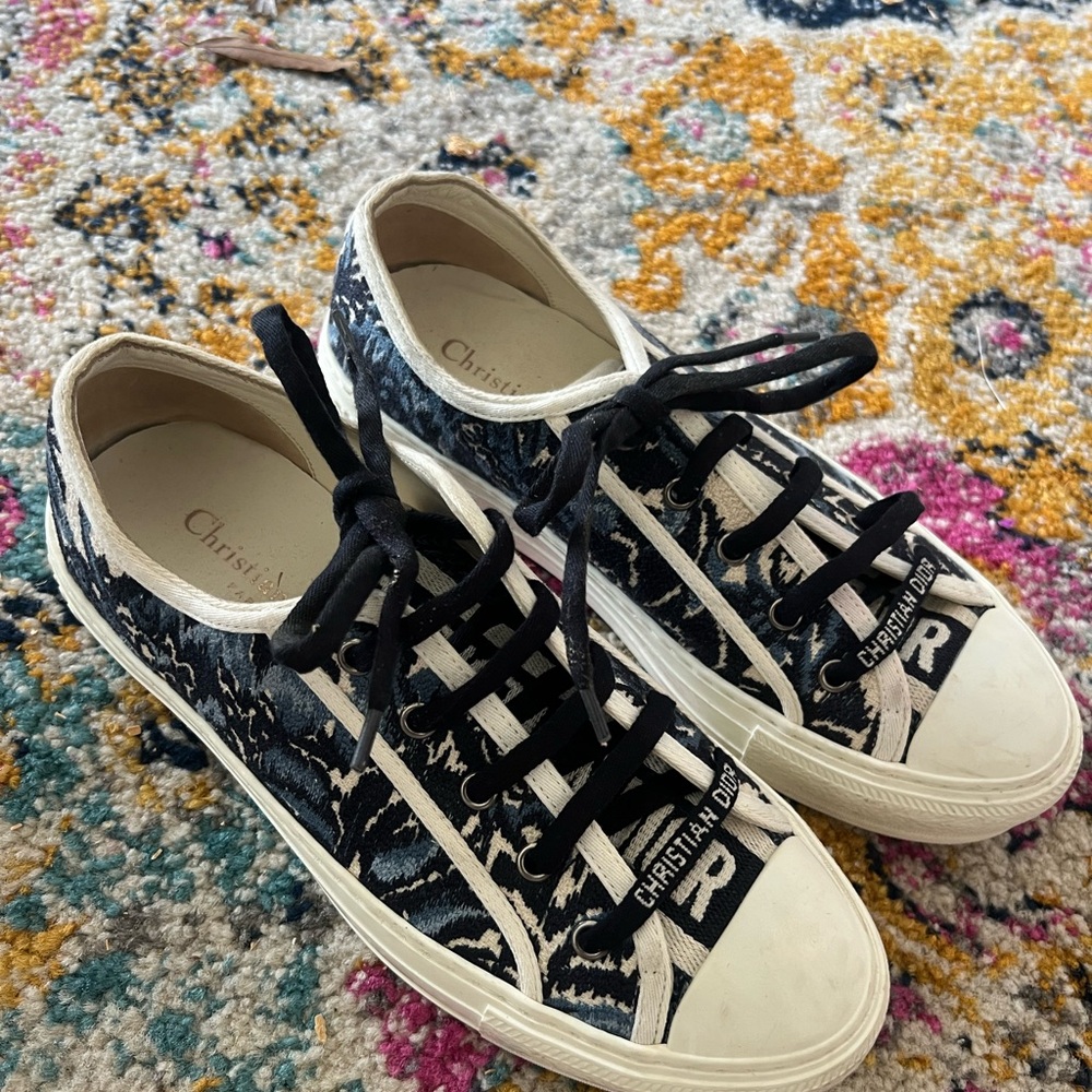 Dior Blue and White Women's Sneakers
